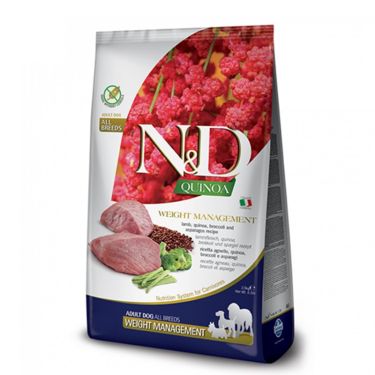 N&D Quinoa Grain Free ''Weight Management'' Lamb Adult Dog All Breeds