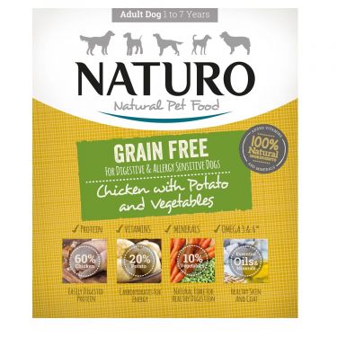 Naturo Κονσέρβα Σε Δίσκο Adult Dog Vegetables Grain Free 400gr