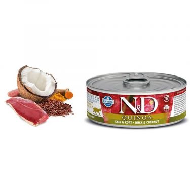 N&D Cat Quinoa Skin & Coat Duck & Coconut Wet Food