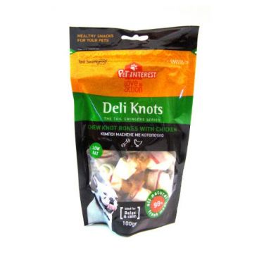 Pet Interest Deli Knots With Chicken Red