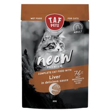 TAF Pets Neow υγρή τροφή για ενήλικες γάτες Ραγού με Συκώτι