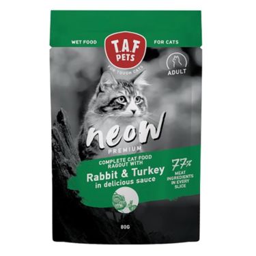 TAF Pets Neow υγρή τροφή για ενήλικες γάτες Ραγού με Κουνέλι & Γαλοπούλα
