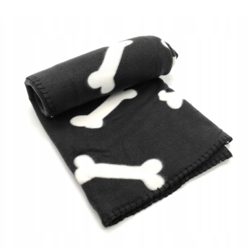 Nobleza Bone Blanket 100 x 160 cm Μαύρη