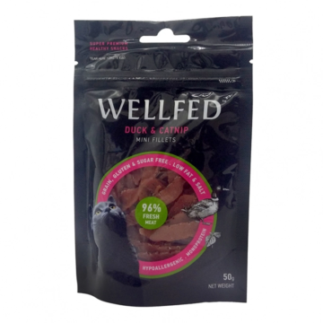 Wellfed Cat Mini Fillets Duck & Catnip 50gr