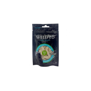 Wellfed Cat Mini Fillets Fish & Catnip 50gr
