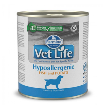 Farmina Vet Life Hypoallergenic Fish & Potato Wet Food Canine 300gr