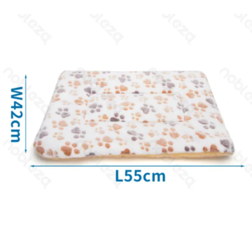 Nobleza Στρώμα/Κρεββάτι Fleece με Σχέδιο Πατούσες S 55 x 42 x 3cm