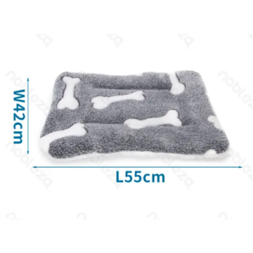 Nobleza Στρώμα/Κρεββάτι Fleece με Σχέδιο Bones S 55 x 42 x 3cm