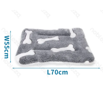 Nobleza Στρώμα/Κρεββάτι Fleece με Σχέδιο Bones M 70 x 55 x 3cm