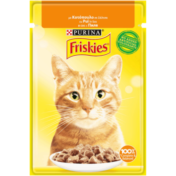 Purina Friskies Φακελάκια Σε Σάλτσα 85gr Κοτόπουλο