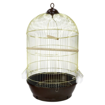 Nobleza Oval Χρυσό Κλουβί Πουλιών 40 x 40 x 72.2cm