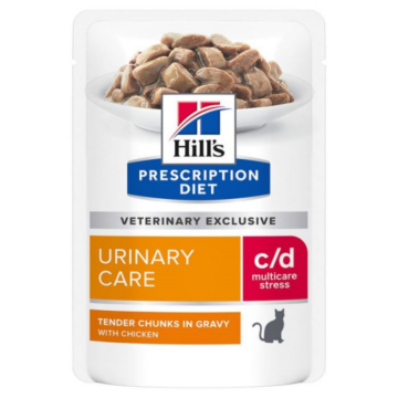 Hill's Prescription Diet C/D Feline Urinary Stress Φακελάκι Κοτόπουλο 85gr