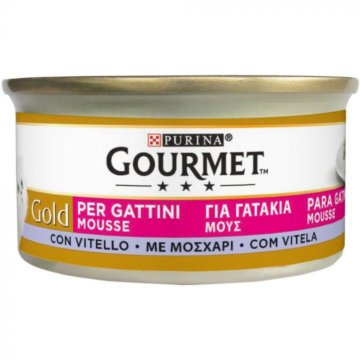 Purina Gourmet Gold Μους Kitten 85gr Mοσχάρι