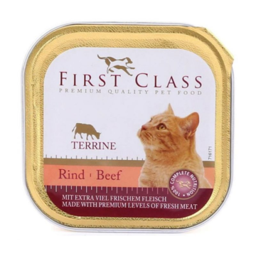First Class Koνσέρβα Γάτας Με Μοσχάρι 100gr