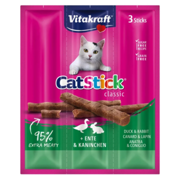 Vitakraft Cat Stick Mini Πάπια & Κουνέλι 3τμχ