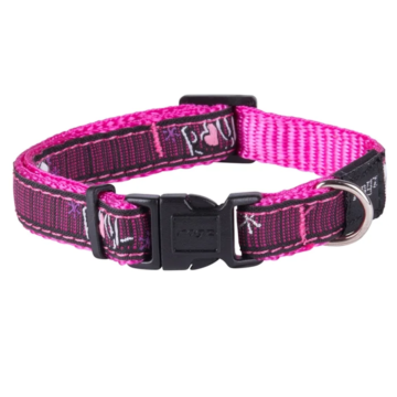 Rogz Περιλαίμιο Σκύλου Fancy Pink Love Large(34-56cm)