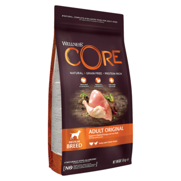 Wellness Core Adult Original Γαλοπούλα & Κοτόπουλο 1.8kg