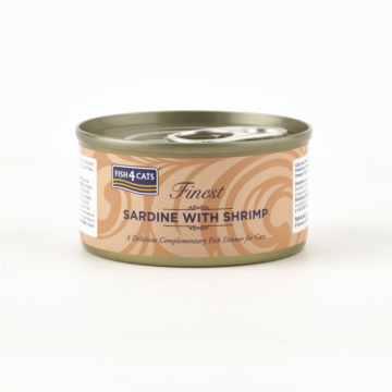 Fish4Cats Κονσέρβα με Θαλασσινά 70gr Σαρδέλα & Γαρίδα