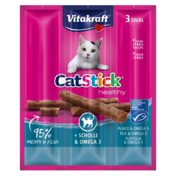 Vitakraft Cat Stick Mini Με Κρέας & Ωμέγα 3, 3τμχ