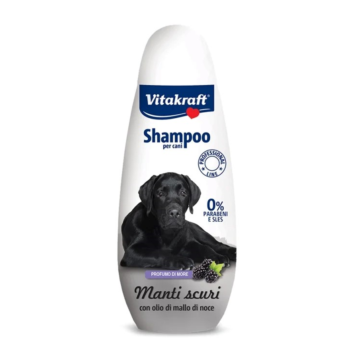 Vitakraft Shampoo για Μαύρο Τρίχωμα με Βατόμουρο 250ml