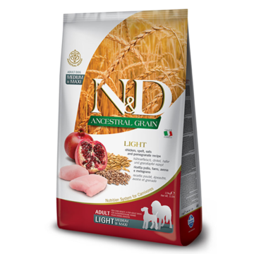 N&D Ancestral Low Grain Chicken & Pomegranate Light Medium/Maxi 2.5kg