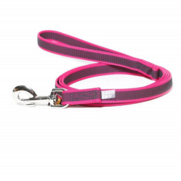Julius-K9 Εκπαιδευτικός Οδηγός με διπλό κλιπ 20mm * 2.2m - Ρόζ