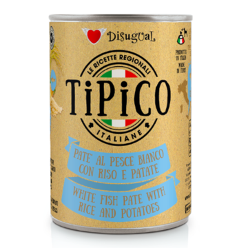 Disugual Tipico Dog με Λευκό Ψάρι, Ρύζι και Πατάτες 400gr