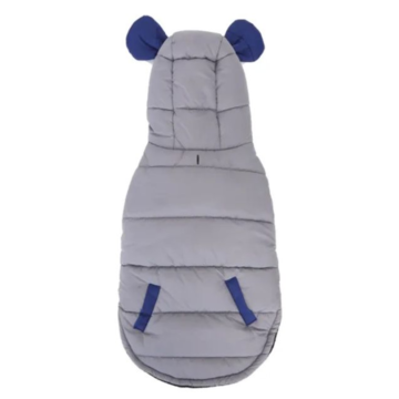Nobleza Dog Μπουφάν Βαμβακερό Τριών Στρωμάτων S / 25cm Γκρι