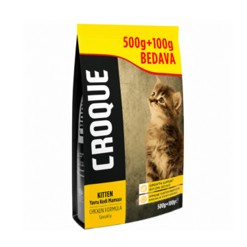 Croque Kitten Chicken 600gr (500gr + 100gr Δώρο)
