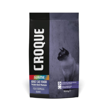 Croque Adult Cat Gourmet Fish 600gr (500gr + 100gr Δώρο)