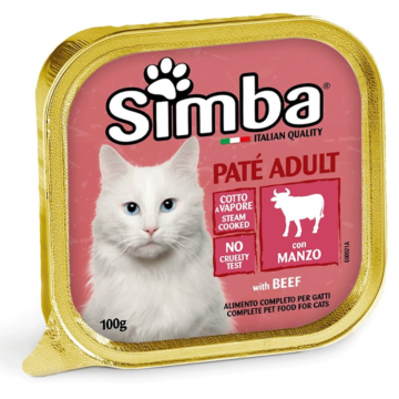 Simba Pate Adult Cat Beef 100gr