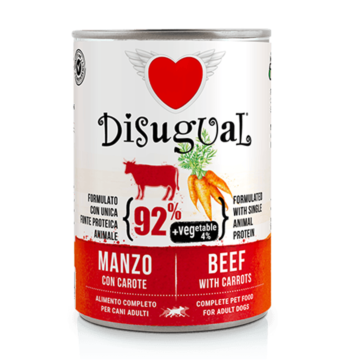 Disugual Vegetable Κονσέρβα Σκύλου Πατέ 400gr Μοσχάρι με Καρότα