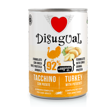 Disugual Vegetable Κονσέρβα Σκύλου Πατέ 400gr Γαλοπούλα με Πατάτα