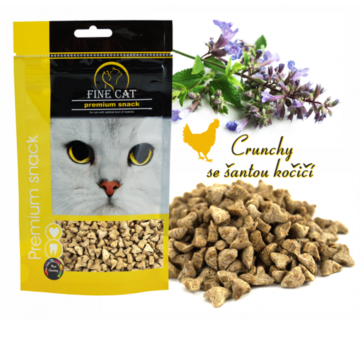 Fine Cat Crunchy with Catnip με Πουλερικά 80gr
