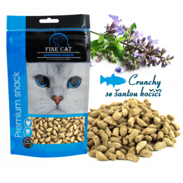 Fine Cat Crunchy with Catnip με Ψάρι 80gr