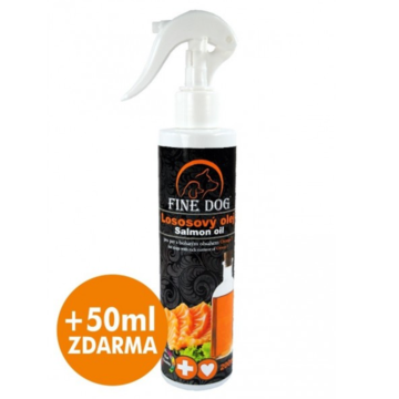 Fine Dog Λάδι Σολομού με Spray 200ml (+50ml Δώρο)