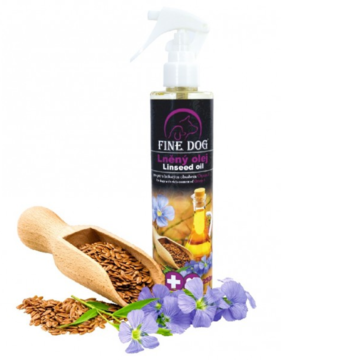 Fine Dog Λάδι Λιναρόσπορου με Spray 250ml.