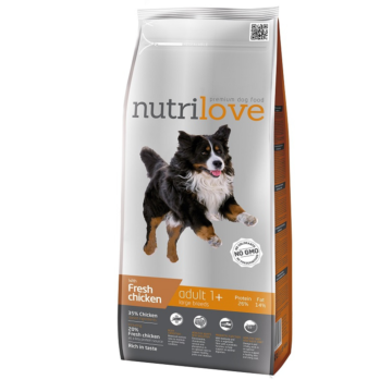 Nutrilove Premium Adult 1+ Large Breeds με Κοτόπουλο 12kg.