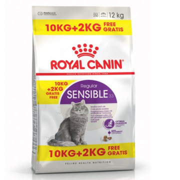 Royal Canin Sensible 33 12kg  (10kg +2kg Δώρο)