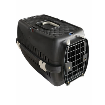 Carlos Pet Cage Black with Metal Door 59 x 38 x 41cm