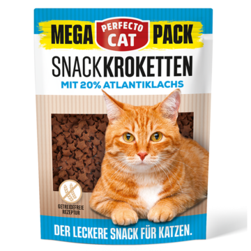 Perfecto Cat Adult Snack Croquette Grain Free Mega Pack με 20% Σολομό Ατλαντικού 150g