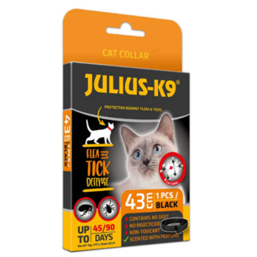 Julius-K9 Flea and Tick Αντιπαρασιτικό Περιλαίμιο Γάτας Μαύρο(43cm)