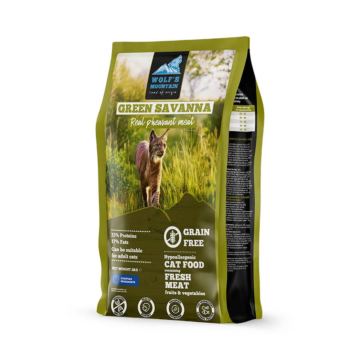Wolf's Mountain Cat Adult Green Savanna Grain Free 2kg