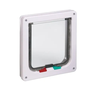 Karlie 4-Way Cat Flap Πορτάκι Άσπρο 19.2x20cm