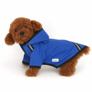 Nobleza Dog Αδιάβροχο με Κουκούλα L (35cm) Μπλε
