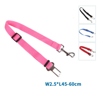 Nobleza Dog Simple Seat Belt Ρόζ 45 - 60cm/2.5cm