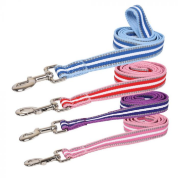 Nobleza Οδηγός Ιμάντα Σκύλου με Λωρίδα 2cm x 120cm Κόκκινο