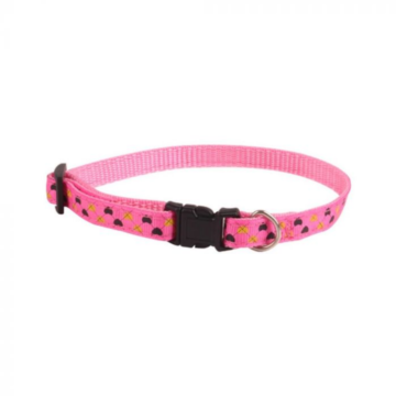Nobleza Περιλαίμιο Σκύλου με Σχέδια Two Layers 20-30cm/1.0m Ροζ