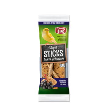 Perfecto Bird Sticks με Αλευροσκώληκα, Σουσάμι & Σαμπούκος 160g