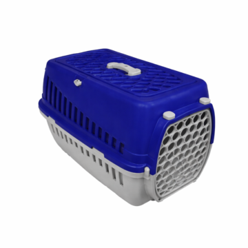 Carlos Pet Cage Color with Plastic Door Μπλέ/Γκρί 59x38x39cm